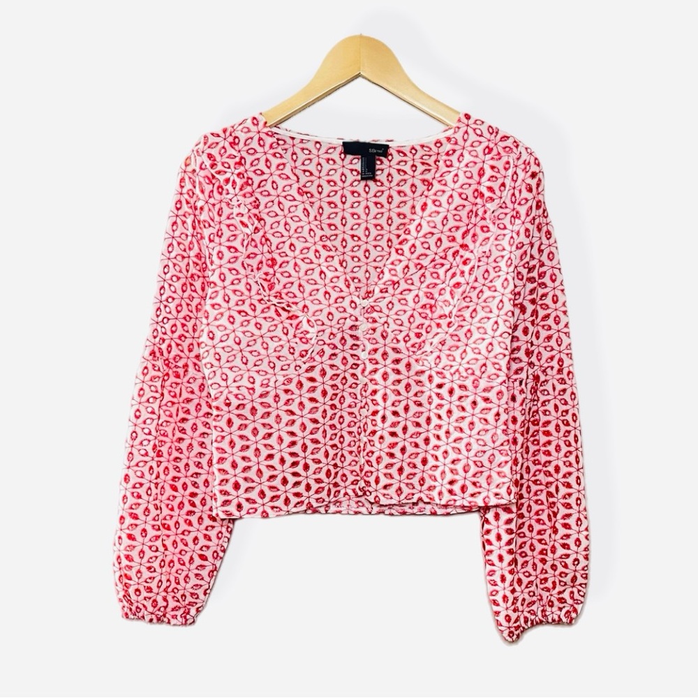 Suzanne Betro Floral Eyelet Top